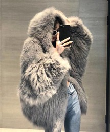 anown（アノン）の「【CANVAS＋】ボリュームフェイクファーフーデッドコート（その他アウター）」