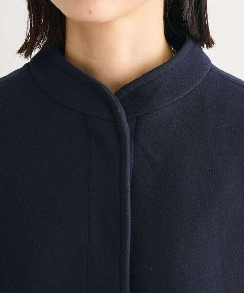 Green　Parks（グリーンパークス）の「ニットフード付きウーリーブルゾン（ブルゾン・レディース・キャメル/ダークネイビー/オフホワイト/杢グレー・FREE）」の20枚目の写真