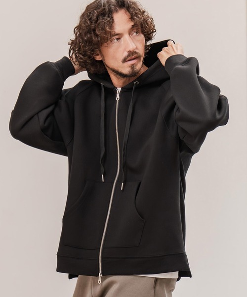 mpa3981-フレンチテリーボンディングZIPパーカー