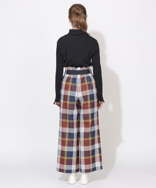 CB CRESTBRIDGE(シービークレストブリッジ)の「クレストブリッジチェックベルテッドパンツ(その他パンツ・レディース・ブルー系その他7/レッド系その他2・S/M)」の5枚目の写真