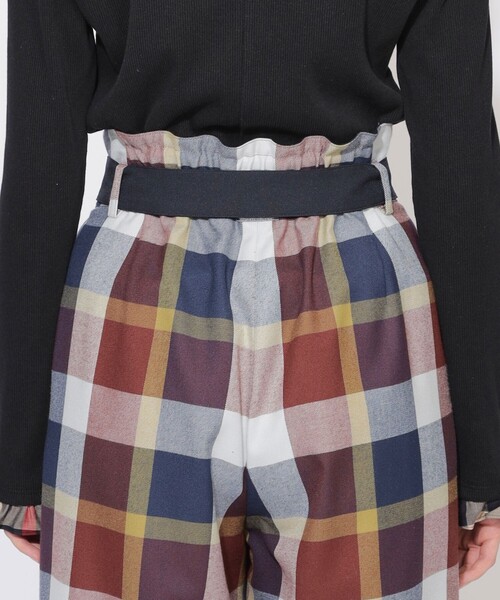 CB CRESTBRIDGE(シービークレストブリッジ)の「クレストブリッジチェックベルテッドパンツ(その他パンツ・レディース・ブルー系その他7/レッド系その他2・S/M)」の7枚目の写真