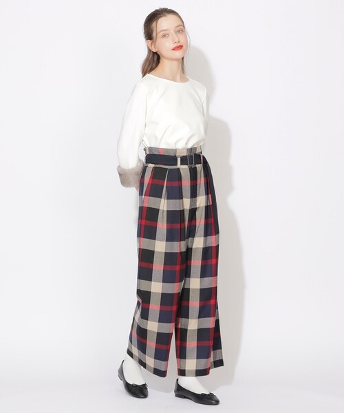 CB CRESTBRIDGE(シービークレストブリッジ)の「クレストブリッジチェックベルテッドパンツ(その他パンツ・レディース・ブルー系その他7/レッド系その他2・S/M)」の10枚目の写真