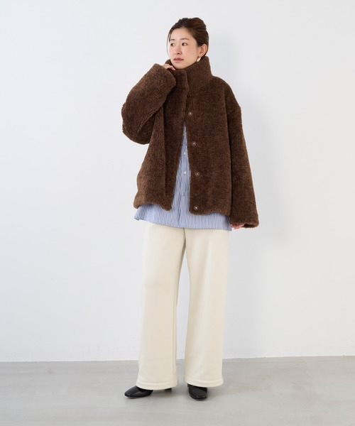 スタンドカラーボアブルゾン（ブルゾン）｜MICA&DEAL（マイカ