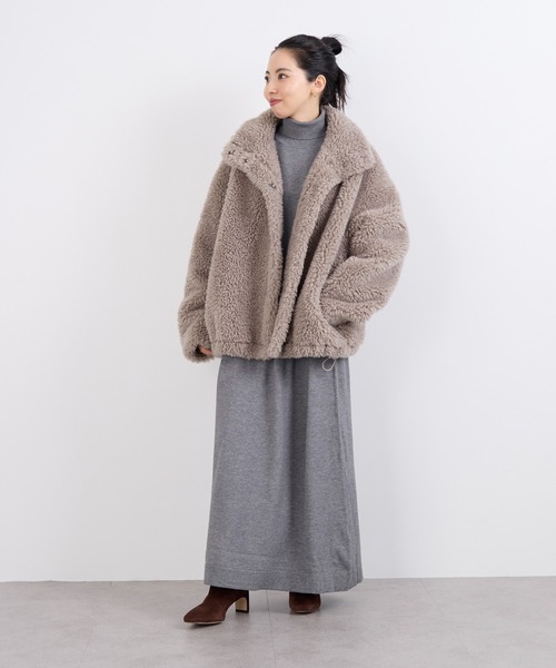 セール】スタンドカラーボアブルゾン（ブルゾン）｜MICA&DEAL（マイカ