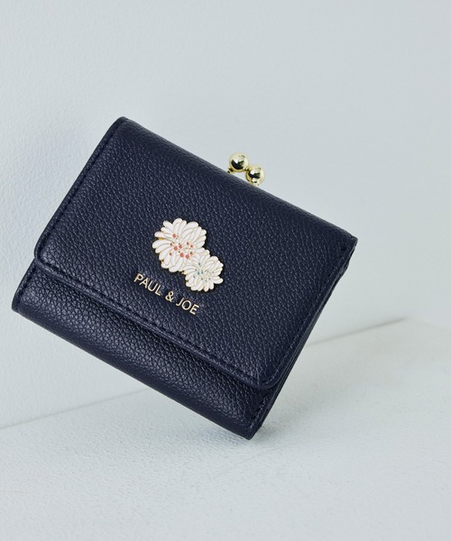 PAUL & JOE ACCESSOIRES（ポールアンドジョーアクセソワ）の「PAUL & JOE ACCESSOIRES (ポール＆ジョーアクセソワ)口金ミニ財布  PJA-W1312 クリザンテームメタル（財布・レディース・ピンク/アイボリー/ネイビー/グレー・FREE）」の3枚目の写真