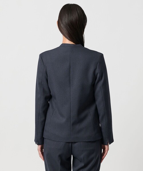 セール】グレンチェック Vネックジャケット ‐セットアップ対応