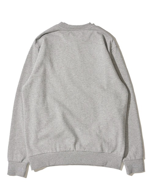 1piu1uguale3 RELAX（ウノピュウノウグァーレトレリラックス）の「【1PIU1UGUALE3 RELAX】RHINESTONE CUFFS CREW NECK（スウェット・メンズ・ベージュ/ブラック/グレー・MEDIUM/LARGE/X-LARGE）」の7枚目の写真