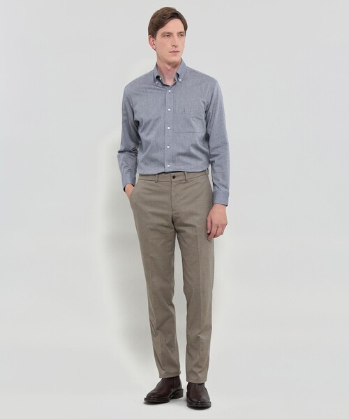 MACKINTOSH LONDON（マッキントッシュ ロンドン）の「コットンカシミヤボタンダウンシャツ（シャツ/ブラウス・メンズ・ブルー/ブルー系その他2/パープル系その他4・L/XL/M）」の5枚目の写真