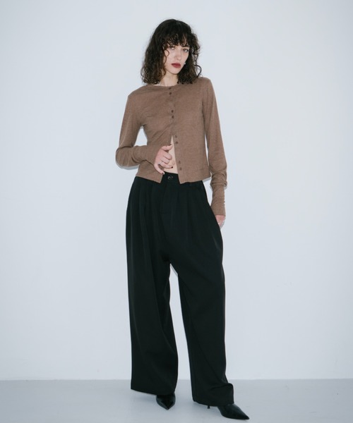 HANNE（アン）の「5タックスラックス（スラックス・レディース・ベージュ/ブラック・S/M）」の12枚目の写真