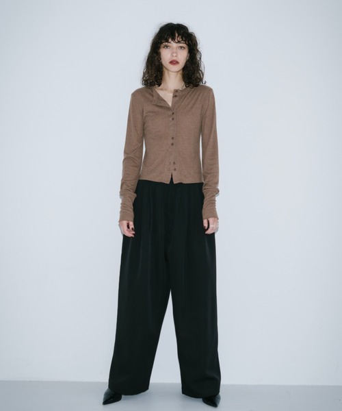 HANNE（アン）の「5タックスラックス（スラックス・レディース・ベージュ/ブラック・S/M）」の13枚目の写真