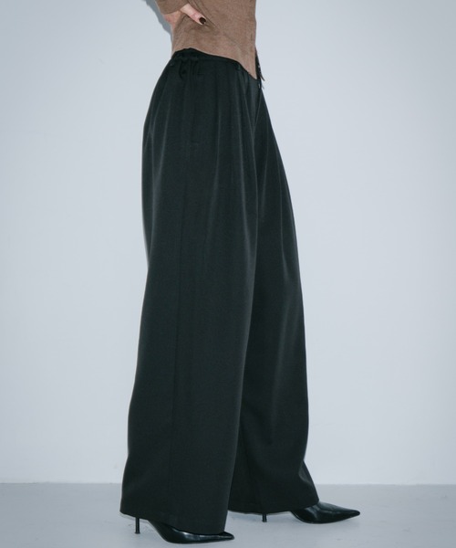 HANNE（アン）の「5タックスラックス（スラックス・レディース・ベージュ/ブラック・S/M）」の15枚目の写真