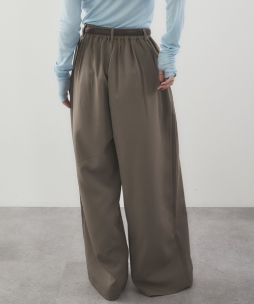 HANNE（アン）の「5タックスラックス（スラックス・レディース・ベージュ/ブラック・S/M）」の7枚目の写真