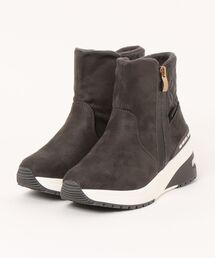 【MK MICHEL KLEIN】ミッシェルクラン ウェッジソールロゴショートブーツ MK-5089