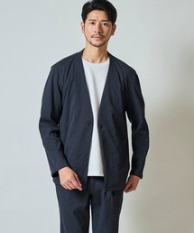 TETE HOMME（テットオム）の「楊柳ストレッチノーカラージャケット（ノーカラージャケット）」