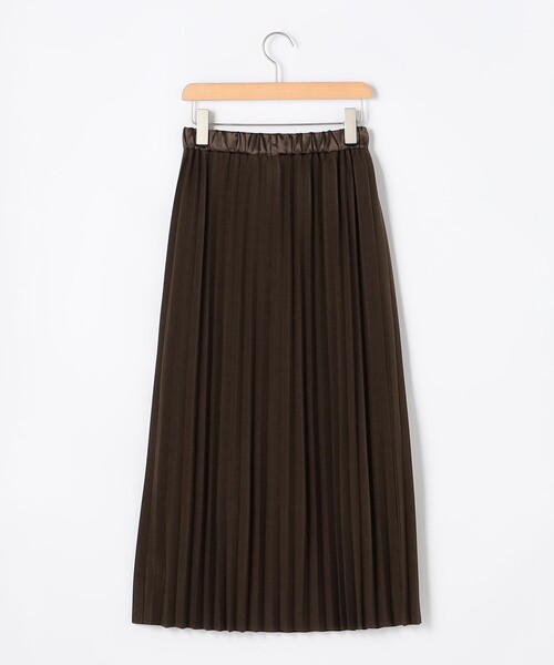 MICO COULIER（ミコクリエ）の「起毛プリーツスカート（スカート・レディース・キナリ/ブラウン系その他/チャコールグレー/ブラウン・38）」の6枚目の写真