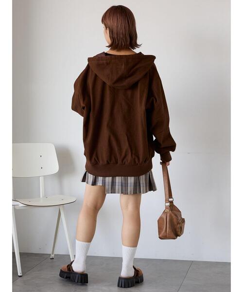 ehka sopo（エヘカソポ）の「フードブルゾン（ブルゾン・レディース・キナリ/ブラウン/ブラック・F）」の22枚目の写真