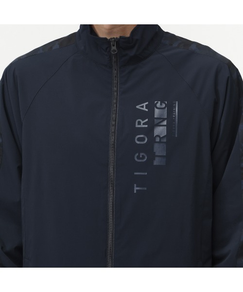 TIGORA(ティゴラ)の「ティゴラ TIGORA iHEATウインドジャケット(ジャージ・メンズ・ホワイト×ブラック/ブラック/ネイビー・L/S/M/LL/3L)」の7枚目の写真