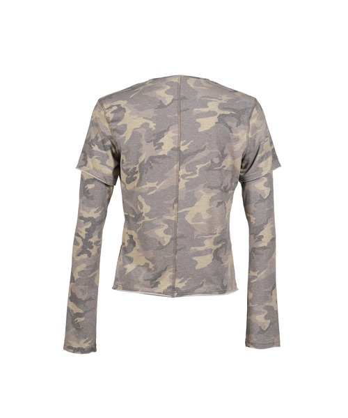 Jaded London カモフラージュ柄 長袖サーマル XXS CAMO DOUBLE LAYER MIST LS（Tシャツ/カットソー）｜Jaded London
