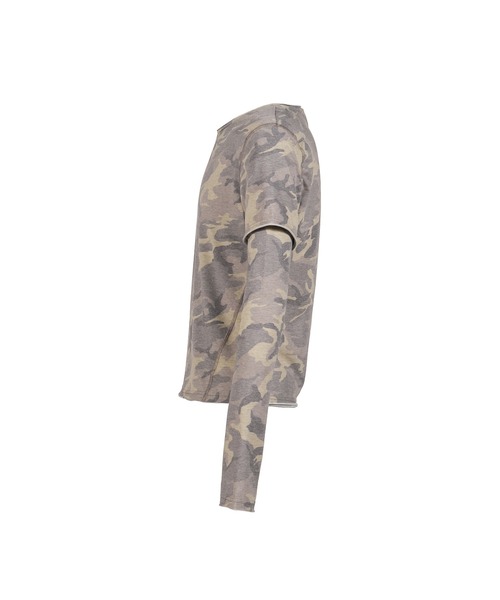 CAMO DOUBLE LAYER MIST LS（Tシャツ/カットソー）｜Jaded London