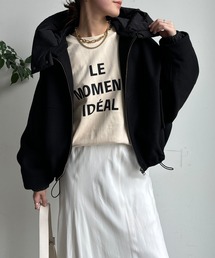 DouDou（ドゥドゥ）の「【WEB限定】フラノ×タフタブルゾン（その他アウター）」