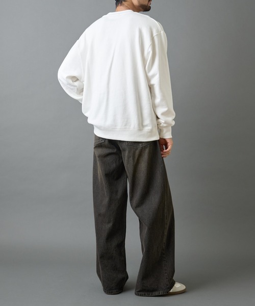 COLONY 2139（コロニートゥーワンスリーナイン）の「バーコード刺繍スウェットクルーネック（スウェット・メンズ・ブラック/チャコールグレー/ホワイト・MEDIUM/LARGE）」の10枚目の写真