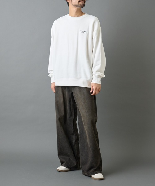 COLONY 2139（コロニートゥーワンスリーナイン）の「バーコード刺繍スウェットクルーネック（スウェット・メンズ・ブラック/チャコールグレー/ホワイト・MEDIUM/LARGE）」の8枚目の写真