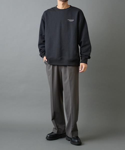 COLONY 2139（コロニートゥーワンスリーナイン）の「バーコード刺繍スウェットクルーネック（スウェット・メンズ・ブラック/チャコールグレー/ホワイト・MEDIUM/LARGE）」の20枚目の写真