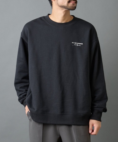 COLONY 2139（コロニートゥーワンスリーナイン）の「バーコード刺繍スウェットクルーネック（スウェット・メンズ・ブラック/チャコールグレー/ホワイト・MEDIUM/LARGE）」の15枚目の写真