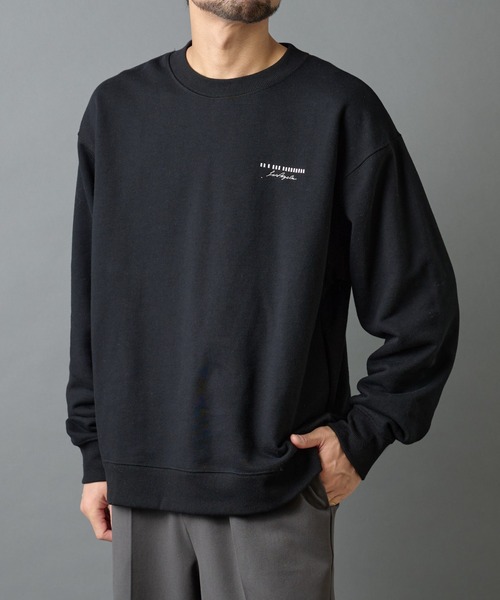 COLONY 2139（コロニートゥーワンスリーナイン）の「バーコード刺繍スウェットクルーネック（スウェット・メンズ・ブラック/チャコールグレー/ホワイト・MEDIUM/LARGE）」の12枚目の写真