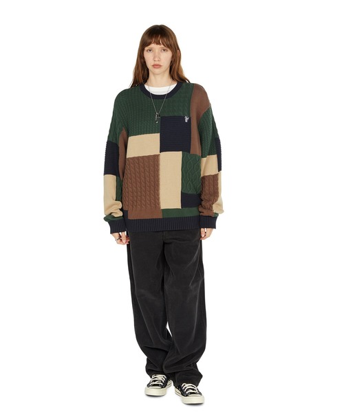 HUF(ハフ)の「COLUMBIA CABLE KNIT SWEATER(ニット/セーター・メンズ・マルチ・L/XL/S/M)」の7枚目の写真