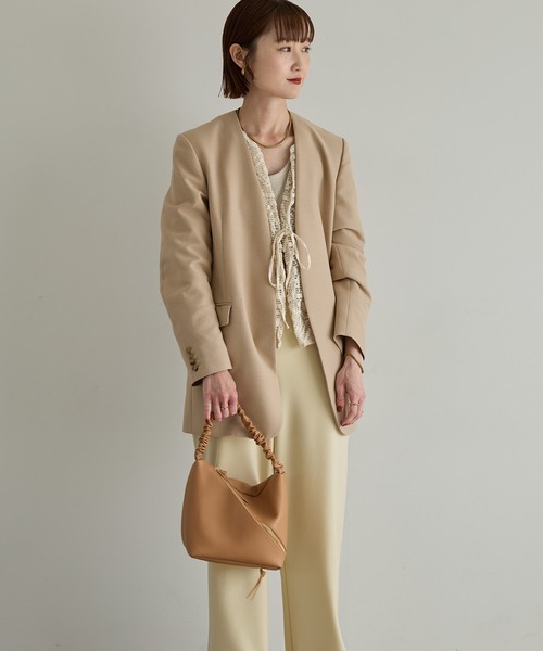 HASHIBAMI（ハシバミ）の「【HASHIBAMI】クシュクシュ ワンショルダー（ショルダーバッグ・レディース・ブラック/ライトブルー/ペールイエロー/ホワイト/ブラウン/ダークブラウン・FREE）」の19枚目の写真