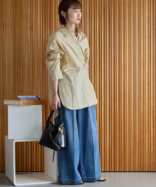 HASHIBAMI（ハシバミ）の「【HASHIBAMI】クシュクシュ ワンショルダー（ショルダーバッグ・レディース・ブラック/ライトブルー/ペールイエロー/ホワイト/ブラウン/ダークブラウン・FREE）」の22枚目の写真