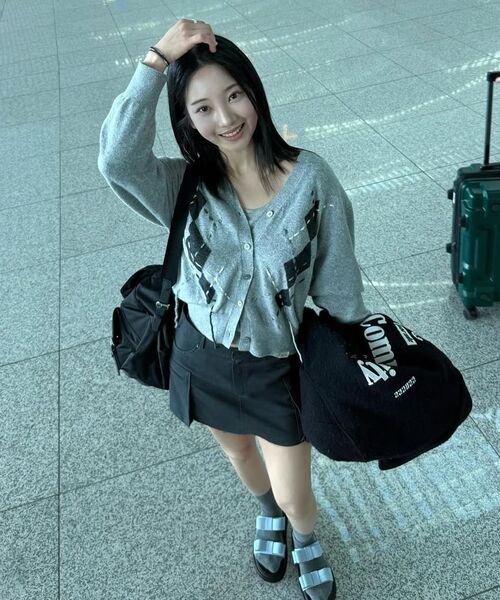 ROCKCAKE(ロックケーキ)の「Argyle Stitch Knit Cardigan - Gray(カーディガン/ボレロ・レディース・その他・SMALL)」の5枚目の写真
