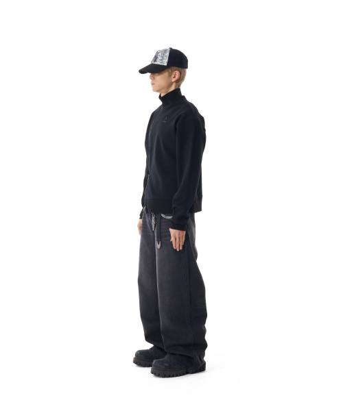 AAKAM(アーカム)の「Contrast Washed Denim Pants (Black)(デニムパンツ・レディース・その他・1/2)」の10枚目の写真