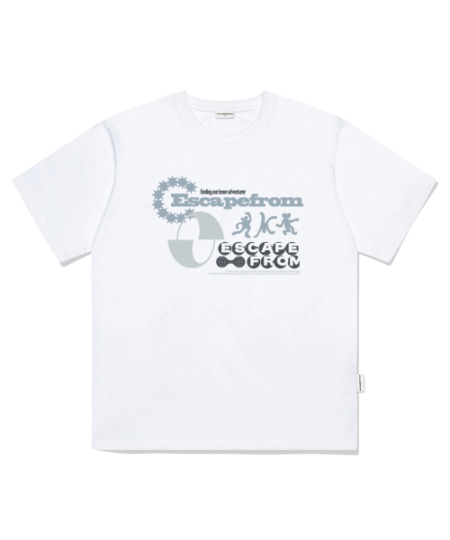 ESCAPEFROM(エスケープフロム)の「アドベンチャーピープルプリントオーバーサイズ半袖Tシャツホワイト(Tシャツ/カットソー・レディース・その他・SMALL/MEDIUM/LARGE)」の2枚目の写真