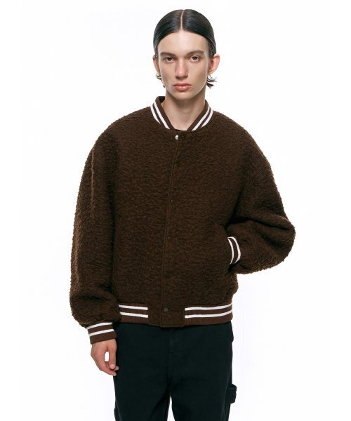 INSILENCE(インサイロンス)の「カセンティーノスタジアムジャンパー BROWN(スタジャン・レディース・その他・LARGE/MEDIUM/SMALL)」の1枚目の写真