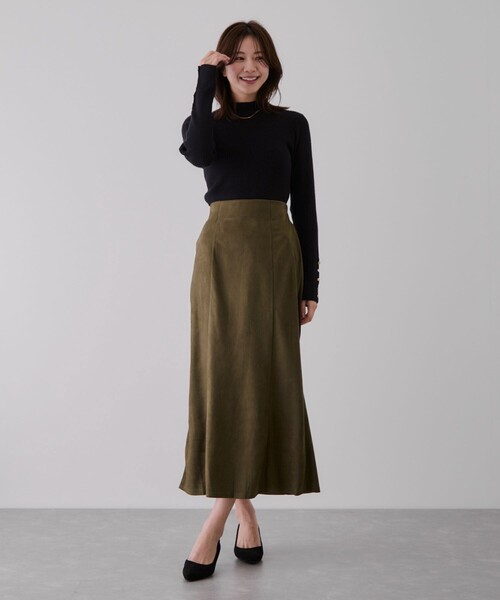 Jayro(ジャイロ)の「マチ入りマーメードスカート(スカート・レディース・カーキ/ダークブラウン/ベージュ・M)」の18枚目の写真
