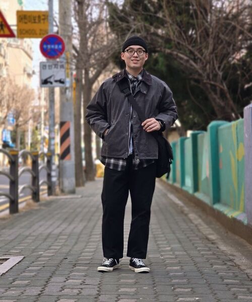 MUSINSA STANDARD（ムシンサスタンダード）の「ワンタックレギュラーフィットCcinoパンツ[ブラック]（その他パンツ・メンズ・その他・40/31/33/26/27/28/29/38/42/36/34/32/30）」の8枚目の写真