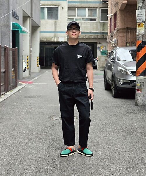 MUSINSA STANDARD（ムシンサスタンダード）の「ワンタックレギュラーフィットCcinoパンツ[ブラック]（その他パンツ・メンズ・その他・40/31/33/26/27/28/29/38/42/36/34/32/30）」の10枚目の写真