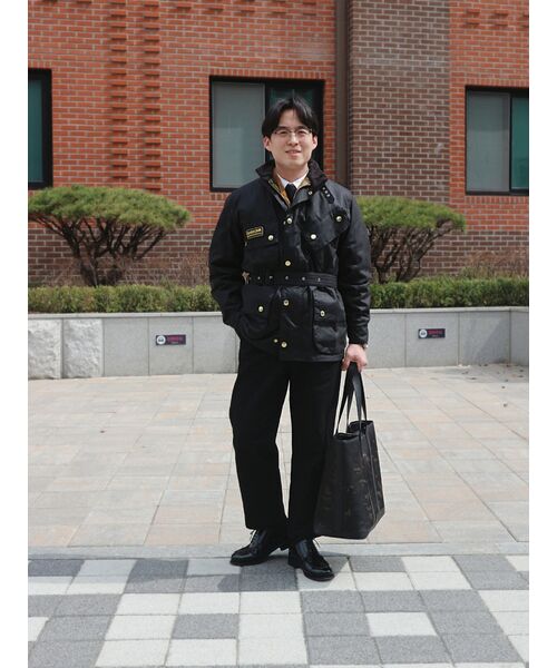 MUSINSA STANDARD（ムシンサスタンダード）の「ワンタックレギュラーフィットCcinoパンツ[ブラック]（その他パンツ・メンズ・その他・40/31/33/26/27/28/29/38/42/36/34/32/30）」の12枚目の写真