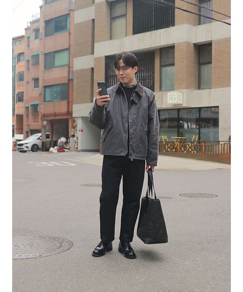 MUSINSA STANDARD（ムシンサスタンダード）の「ワンタックレギュラーフィットCcinoパンツ[ブラック]（その他パンツ・メンズ・その他・40/31/33/26/27/28/29/38/42/36/34/32/30）」の14枚目の写真
