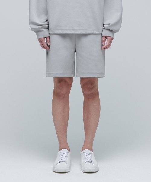 MUSINSA STANDARD（ムシンサスタンダード）の「フラットテリースウェットショーツ[ライトグレー]（その他パンツ・メンズ・その他・SMALL/MEDIUM/LARGE/X-LARGE/XX-LARGE）」の2枚目の写真