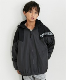 QUNTSTYLE（キュントスタイル）の「【防風フィルム有】裏トリコットフード付き切替ジャケット（ブルゾン・キッズ）」