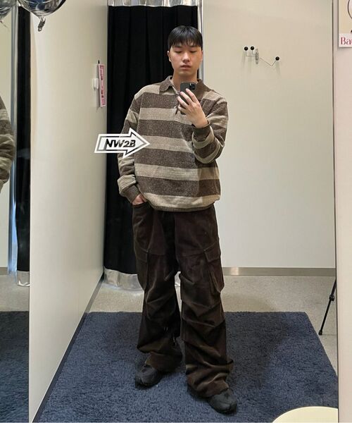 SLOWACID（スローアシッド）の「コーデュロイパラシュートカーゴパンツ[ディープブラウン]（その他パンツ・レディース・ダークブラウン・SMALL/MEDIUM/LARGE）」の7枚目の写真