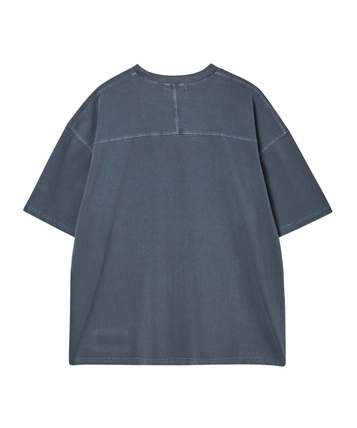 THE GREEN LAB（ザグリーンラボ）の「ピグメントミュージックキャットオーバーフィット半袖Tシャツ[ネイビー]（Tシャツ/カットソー・メンズ・その他・FREE）」の2枚目の写真