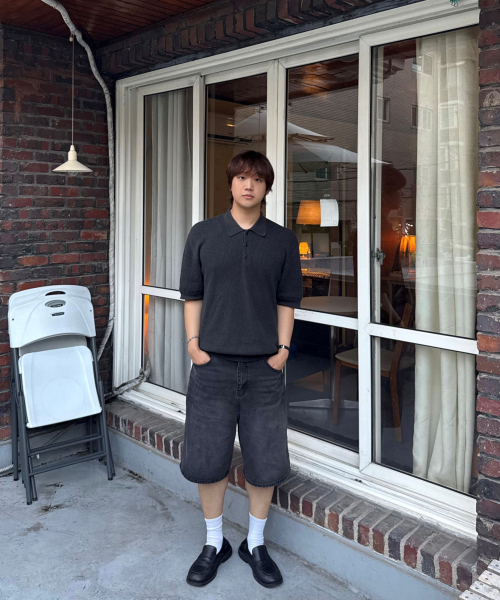 TOFFEE(トフィー)の「ウォッシュドハーフデニムパンツ(ディープグレー)(その他パンツ・メンズ・その他・SMALL/MEDIUM/LARGE/X-LARGE)」の8枚目の写真