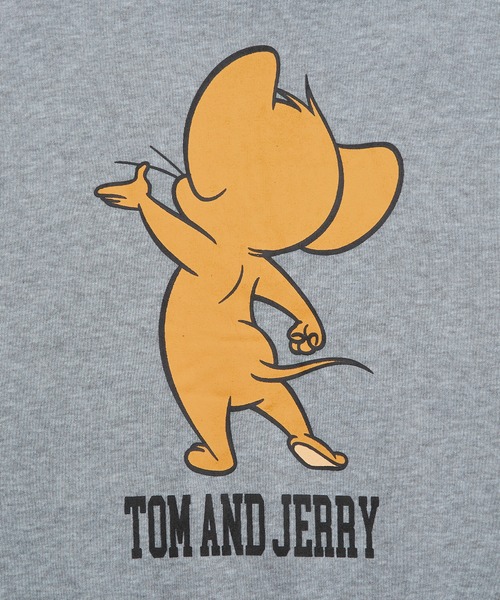 Tom&Jerry(トムアンドジェリー)の「【TOM&JERRY】プリント 裏起毛 スウェット ハイネック トレーナー(スウェット・メンズ・杢グレー/オートミール/チャコール/ネイビー/キャメル/グレイッシュベージュ・MEDIUM/LARGE/X-LARGE)」の22枚目の写真