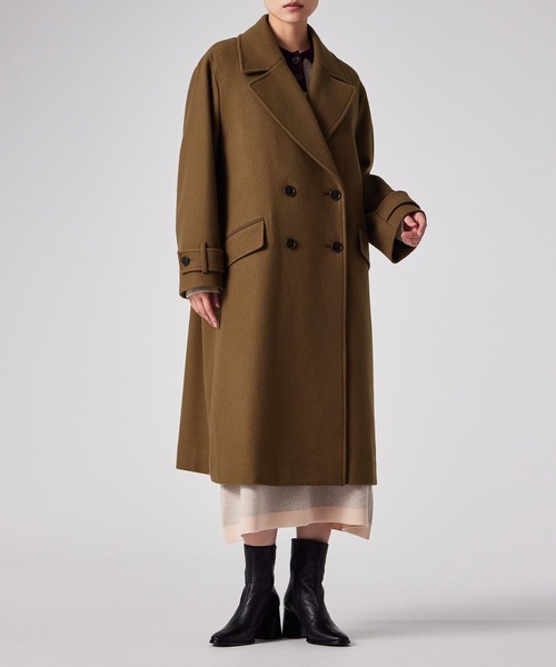 ウィメンズ ウールカルゼ ロングコート / 255352 JK356（チェスター