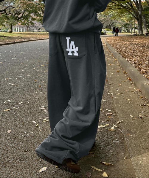 sedacle（セダクル）の「【別注】MLB/刺繍フロントタックスウェットパンツ（スウェットパンツ・メンズ・ネイビー/グレー/チャコールグレー・LARGE/MEDIUM/SMALL）」の3枚目の写真