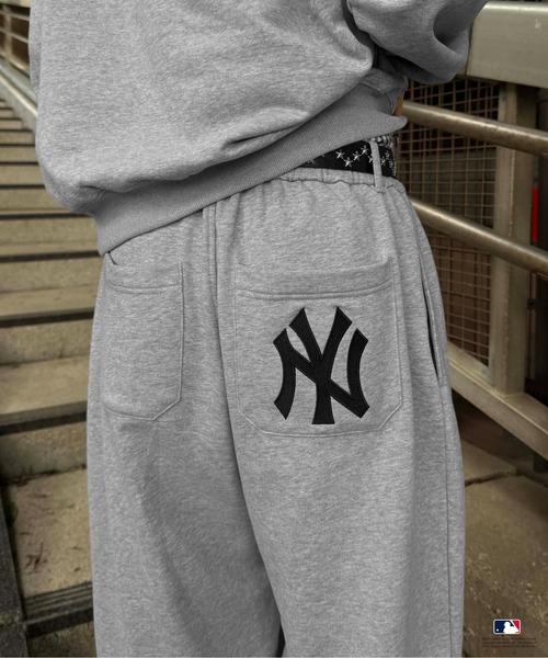 sedacle（セダクル）の「【別注】MLB/刺繍フロントタックスウェットパンツ（スウェットパンツ・メンズ・ネイビー/グレー/チャコールグレー・LARGE/MEDIUM/SMALL）」の10枚目の写真